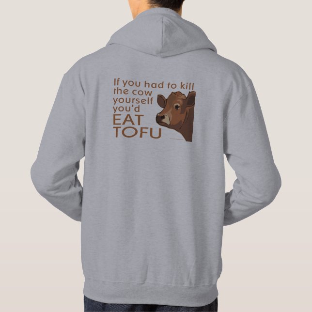 Veste À Capuche Tofu végétal de viande végétale (Dos)