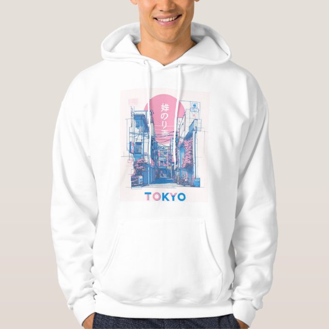 Veste À Capuche Tokyo Néon (Devant)