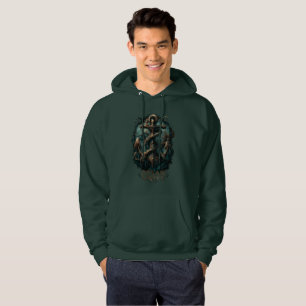 Veste À Capuche Tombe Océanique Ancre Kraken Fantastique Sombre 