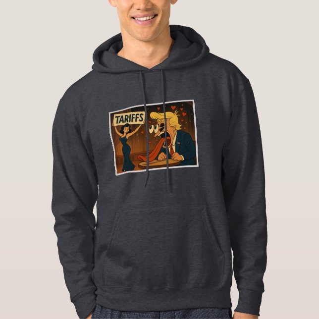 Veste À Capuche Tomber amoureux des tarifs douaniers (Devant)