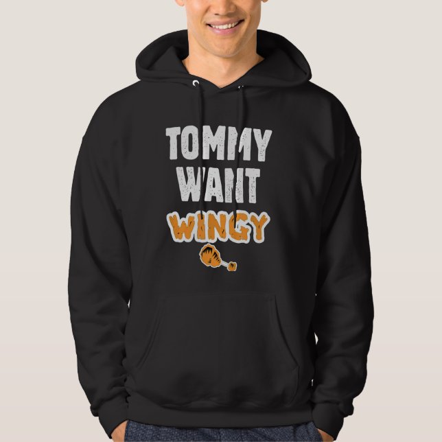 Veste À Capuche Tommy Want Wingy Funny Chicken Tommy likey Funny T (Devant)