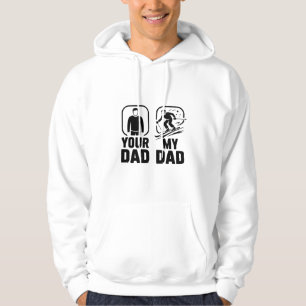 Veste À Capuche Ton père contre mon père Drôle Ski Mème Design