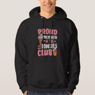 Veste À Capuche Tonsillitis Fière Membre Pas Tonsils Club Tonsil R