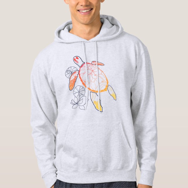 Veste À Capuche Tortue de mer Sunburst (Devant)