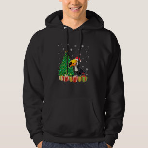 Veste À Capuche Toucans Xmas Arbre Éclairage Santa Hat Toucans Chr