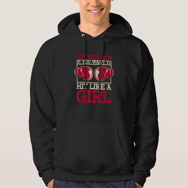 Veste À Capuche Touchez Plus Harder Si Vous Voulez Toucher Comme U (Devant)