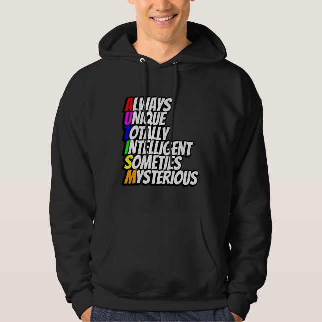 Veste À Capuche Toujours Unique Totalement Intelligent Parfois Mys (Devant)