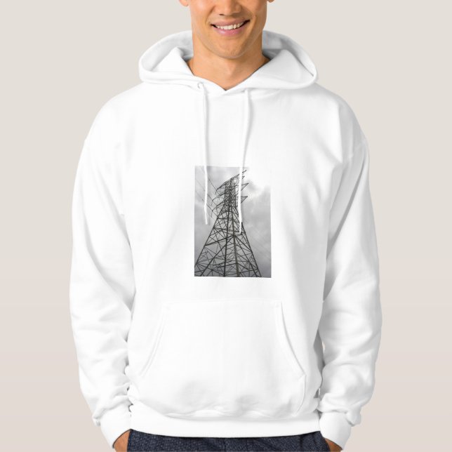 Veste À Capuche "Tour foncée de puissance " (Devant)