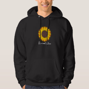 Veste À Capuche Tournesol Monter Et Fleur Brillante De La Vie Mand