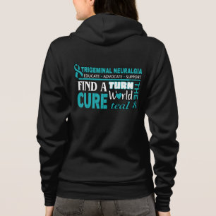 Veste À Capuche Tournez le monde Turquoise...TN