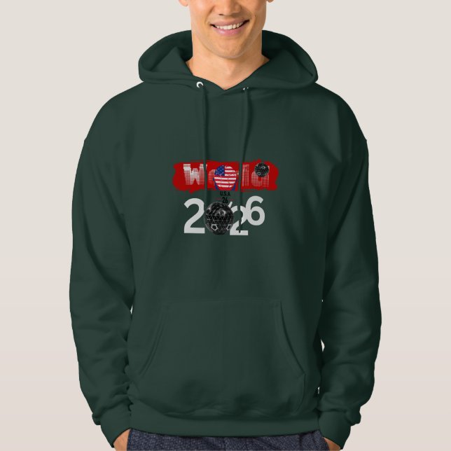 Veste À Capuche "Tournoi mondial de football 2026" – Drapeau améri (Devant)