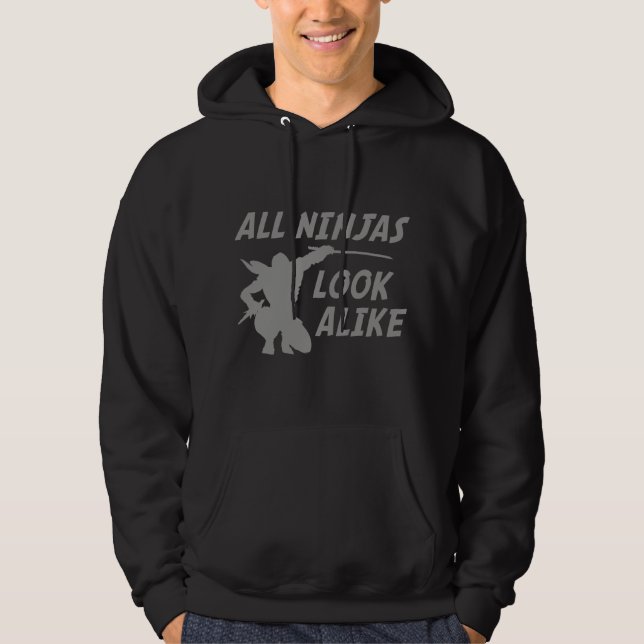 Veste À Capuche Tous les Ninjas ressemblent (Devant)