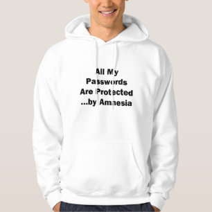 Veste À Capuche Tous mes mots de passe sont protégés...par Amnes