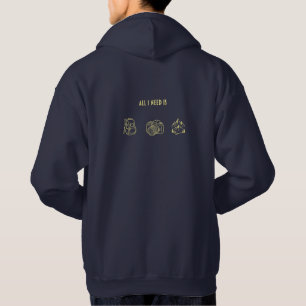 Veste À Capuche Tout ce dont j'ai besoin est un sac à dos pour app