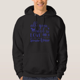 Veste À Capuche Tout Ce Dont Vous Avez Besoin Est L'Amour Et Un La