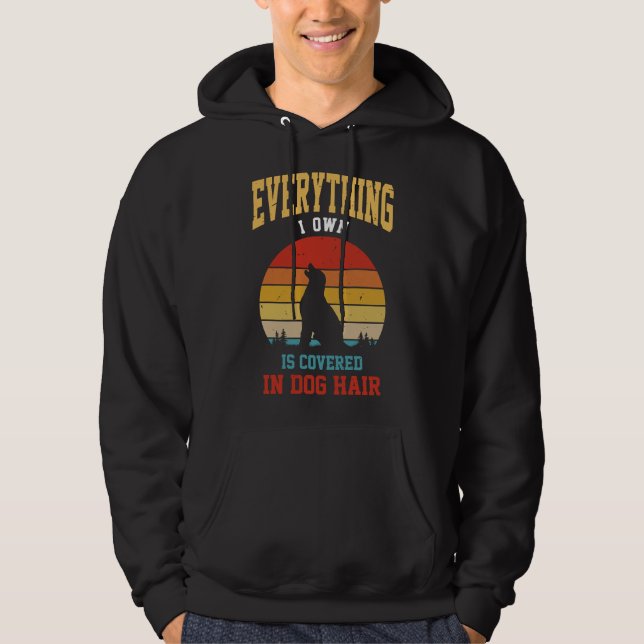 Veste À Capuche Tout Ce Que Je Possède Est Couvert Dans Les Cheveu (Devant)