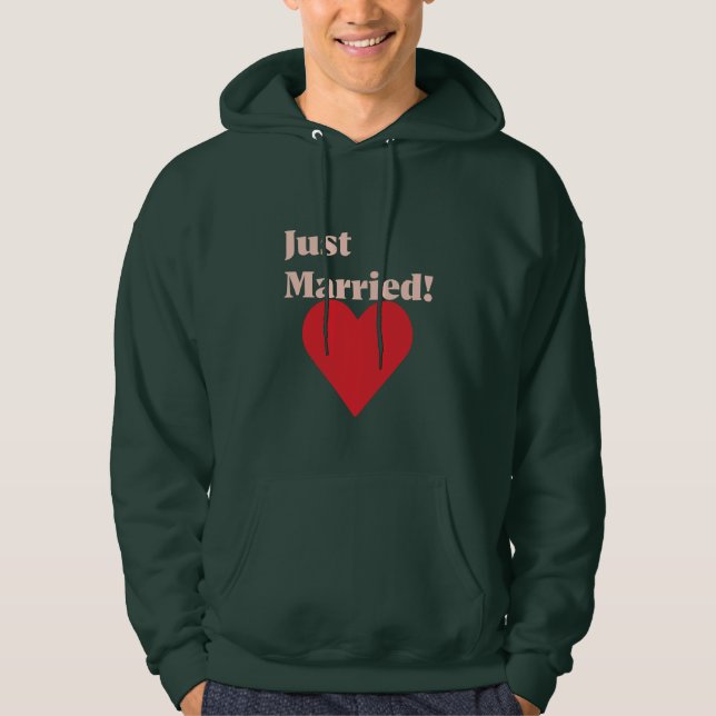 Veste À Capuche Tout juste mariés ! (Devant)