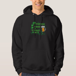 Veste À Capuche Tout Le Monde Est Irlandais À La Saint Patrick, St