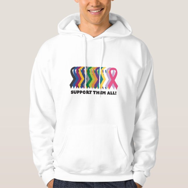Veste À Capuche Toute la sensibilisation au cancer (Devant)