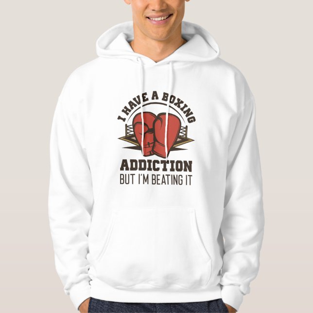 Veste À Capuche Toxicomanie à la boxe (Devant)