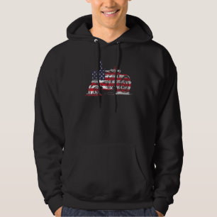 Veste À Capuche Tracteur agricole Drapeau américain Ferme agricole