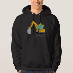 Veste À Capuche Tracteur d'excavateur de construction de petits ou