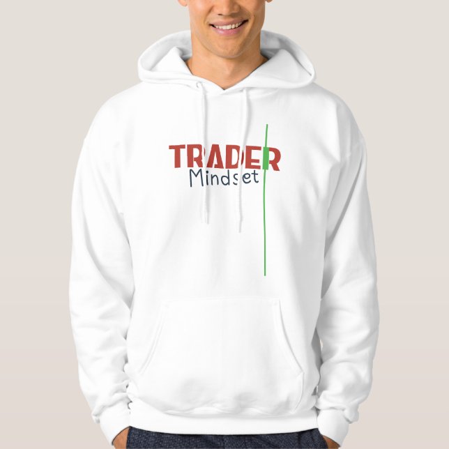 Veste À Capuche Trader Mindset – Discipline Focused Trading (Devant)