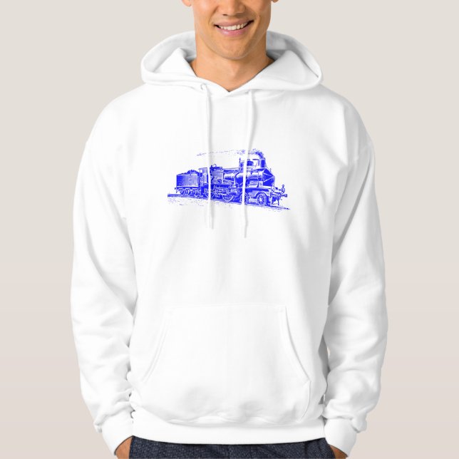 Veste À Capuche Train 03 - Bleu (Devant)