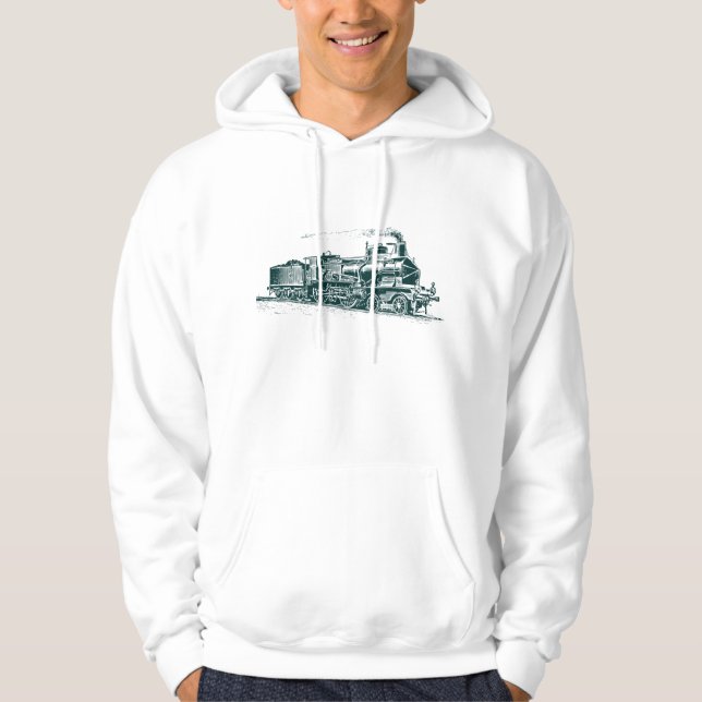 Veste À Capuche Train 03 - Vert foncé (Devant)