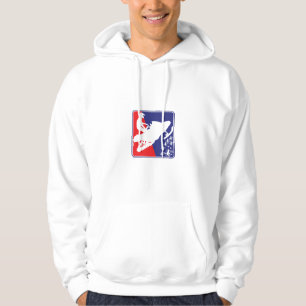 Veste À Capuche traîneau-rouge-blanc-bleu-zazzle