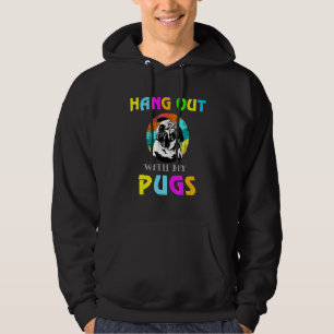 Veste À Capuche Traîner avec mon bouledogue Pug