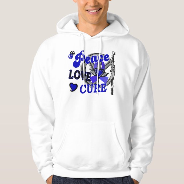 Veste À Capuche Traitement 2 CFS d'amour de paix (Devant)