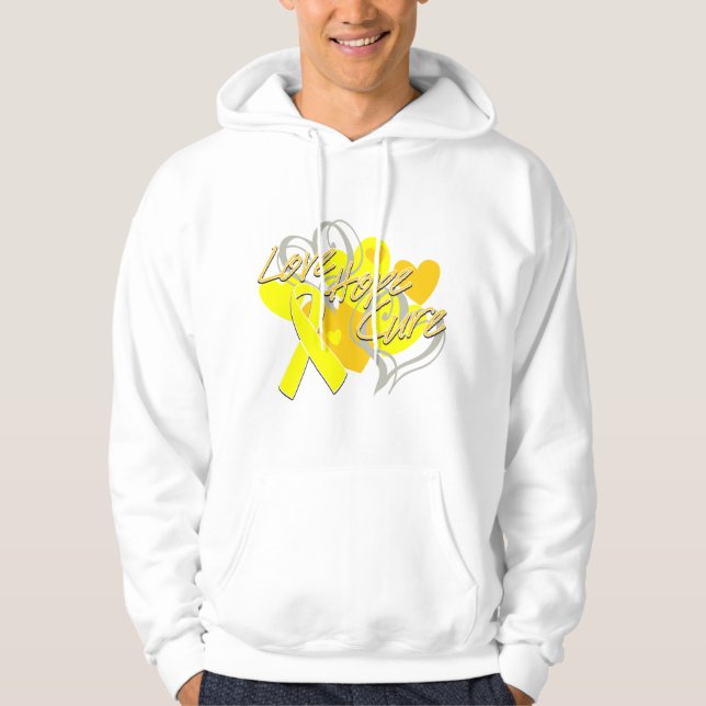Veste À Capuche Traitement d'espoir d'amour d'endométriose (Devant)