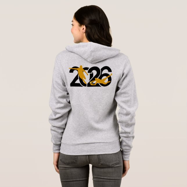 Veste À Capuche Travailleur acharné ou regardeur de highlights Foo (Dos entier)