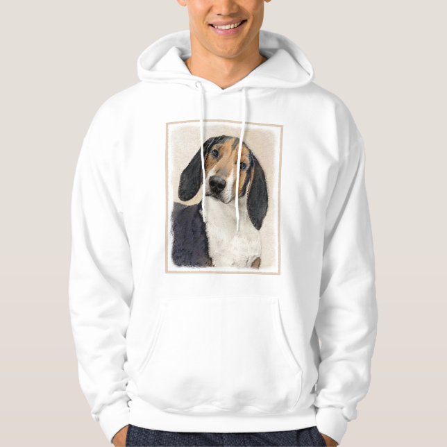 Veste À Capuche Treeing Walker Coonhound Peinture - Art original (Devant)