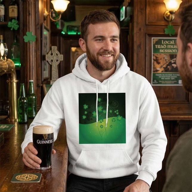 Veste À Capuche Trèfle de Shamrock vert Chance de la Saint-Patrick (Créateur téléchargé)