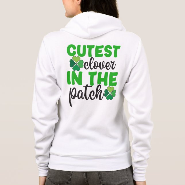 Veste À Capuche Trèfle le plus mignon du patch-61106 (Dos)