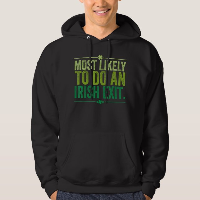 Veste À Capuche Très Probable De Sortir Irlandais (Devant)