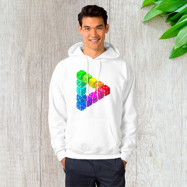 Veste À Capuche Triangle de Dés Homme à Capuche (Créateur téléchargé)