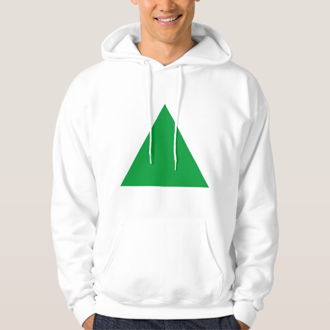 Veste À Capuche Triangle - Vert herbe (Devant)