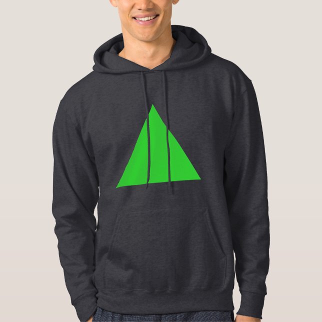 Veste À Capuche Triangle - Vert printemps (Devant)