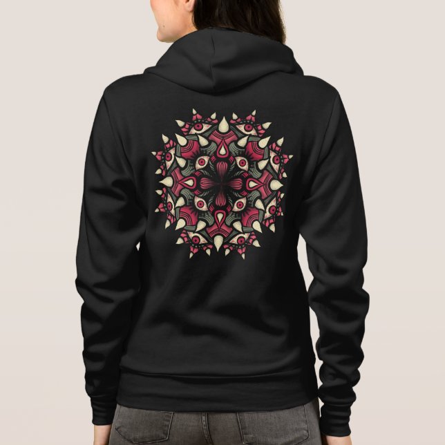 Veste À Capuche Trippy Horreur yeux psychédéliques (Dos)