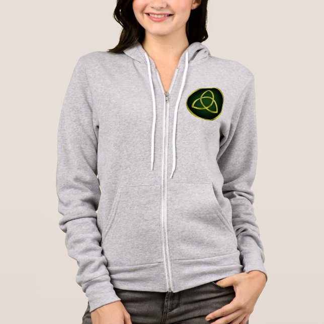 Veste À Capuche triquetra or et vert (Devant)