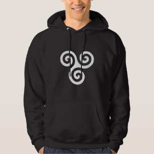 VESTE À CAPUCHE TRISKELION TRIPLE CELTIQUE SPIRAL