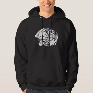 Veste À Capuche Trois Aspects dessin à l'encre