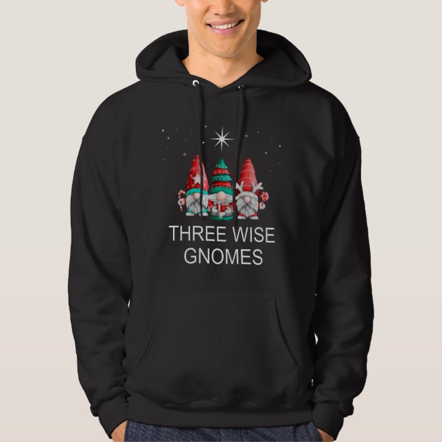Veste À Capuche Trois hommes sages Gnomes de Noël (Devant)