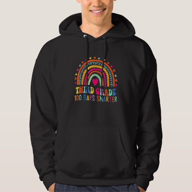 Veste À Capuche Troisième année 100 jours plus intelligent arc-en- (Devant)