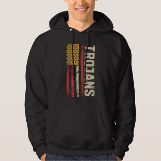 Veste À Capuche Trojans Esprit Américain Vintage Patriotique