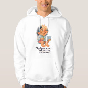 Veste À Capuche Troll de travail à distance amusant - Business on