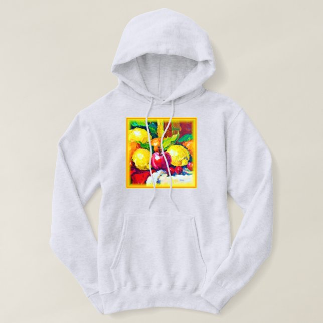 Veste À Capuche Tropical Fruits Pianting. Commandez dès maintenant (Design devant)